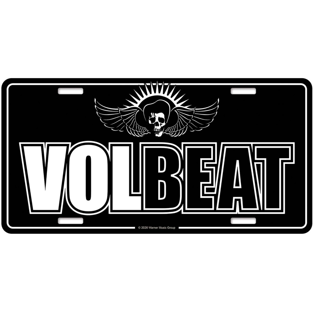 Volbeat - Logo Metal Wall Sign - Black/White